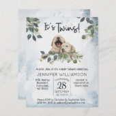 予算は双子だ！パピーウォーターカラーベビーシャワー (正面/裏面)