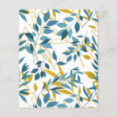 予算は双子だ!ベビーシャワー招待状。 チラシ (裏面)