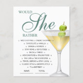 予算は彼女はむしろブライダルゲーム招待状 (正面)