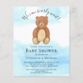 予算は我々はカップルの赤ちゃんシャワーを待つことができる (正面)