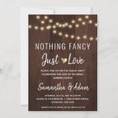予算は気にしない。特別なものは望まない。ただ愛を灯す 招待状 (正面)