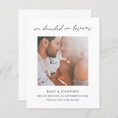 予算は永遠に写真婚約 (正面/裏面)