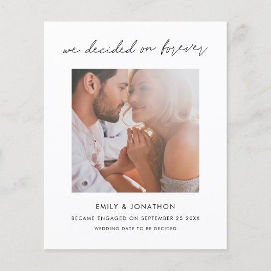 予算は永遠に写真婚約 (正面)