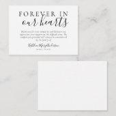 予算は永遠に私たちのハートありがとう ノートカード (正面/裏面)