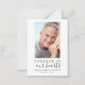 予算は永遠に私たちのハート写真サンキューカード ノートカード (正面)