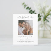 予算は永遠にItのリングや輪を持っている写真婚約 (スタンド正面)