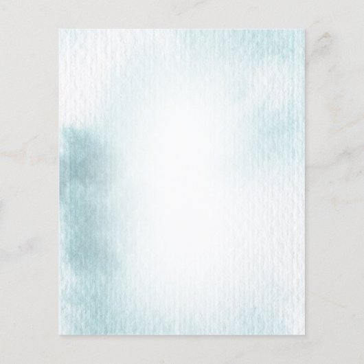 予算は海のベビーシャワー招待状 チラシ (裏面)