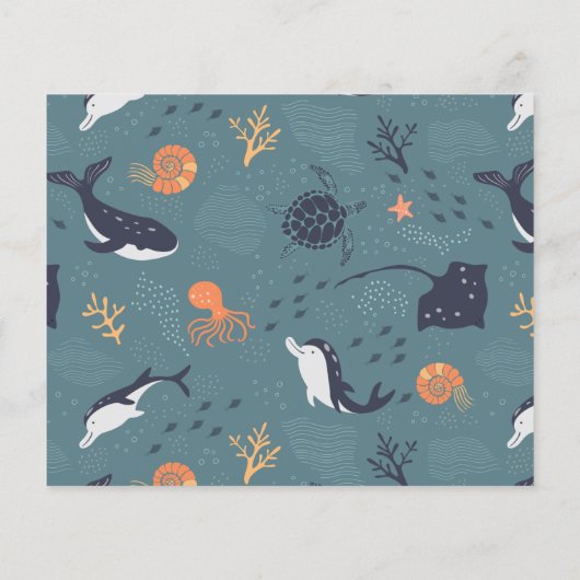 予算は海の男の子の写真の誕生日パーティーの下で (裏面)