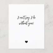 予算は私のメイド・オブ・オーナー（花嫁付き添い人）写真の提案 チラシ (裏面)