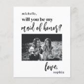 予算は私のメイド・オブ・オーナー（花嫁付き添い人）写真の提案 チラシ (正面)