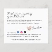 予算は私の日に小口注文ありがとう (裏面)