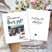 予算は私の花の女の子の写真の提案になる チラシ