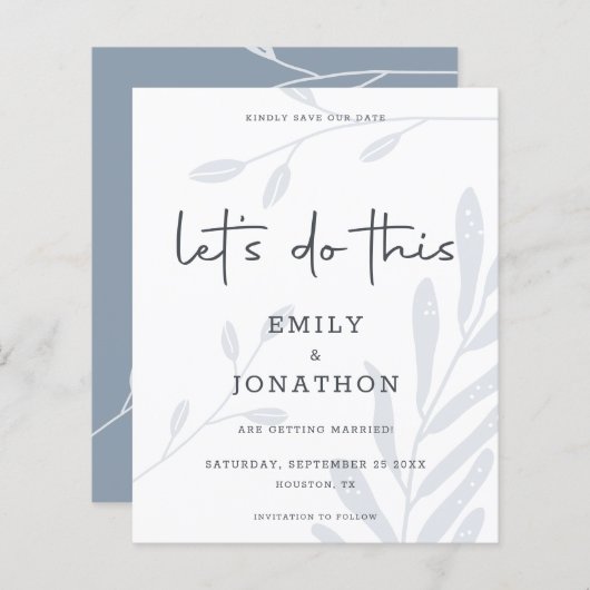 予算は、この葉の埃の青を行う日付を保存する (正面/裏面)