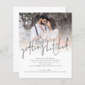 予算ひっかかり写真を取得するQR結婚式の招待 (正面/裏面)