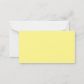 予算ひまわりアナウンスメントカード ノートカード (裏面)