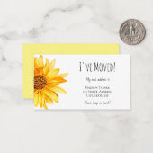 予算ひまわりアナウンスメントカード ノートカード (正面/裏面インサイチュ)