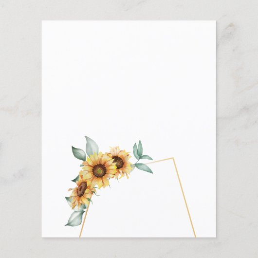 予算ひまわりフローラジオメトリック保存日付 (裏面)