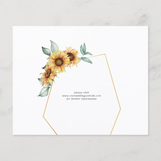 予算ひまわりフローラジオメトリック保存日付 (裏面)