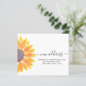 予算ひまわり新住所アナウンスメントカード (スタンド正面)