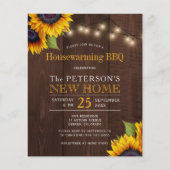 予算ひまわり秋引っ越し祝いパーティーbbq招待 (正面)