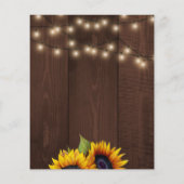 予算ひまわり秋引っ越し祝いパーティーbbq招待 チラシ (裏面)