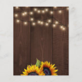 予算ひまわり秋引っ越し祝いパーティーbbq招待 チラシ (裏面)