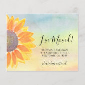 予算ひまわり移動案内カード (正面)