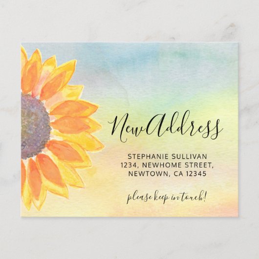 予算ひまわり移動案内カード (正面)