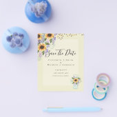 予算ひまわり紫素朴の日を保存 チラシ (シングル)