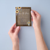 予算ひまわり紫素朴の日を保存 チラシ (手)