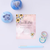 予算ひまわり紫素朴の日を保存 チラシ (シングル)