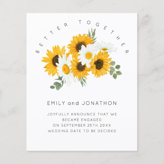 予算ひまわり花フローラ婚約発表 (正面)