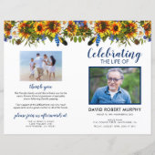 予算ひまわり葬式プログラム (正面)