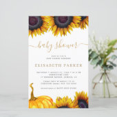 予算ひまわり金ゴールド赤ちゃんシャワー招待 (スタンド正面)