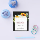 予算ひまわり&WフローラアートB日付の保存2 チラシ (シングル)