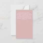 予算ほこりっぽいバラ写真の日付をモノクロで保存 ノートカード (裏面)