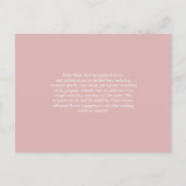 予算ほこりっぽいバラ写真の日付をモノクロで保存 ポストカード (裏面)