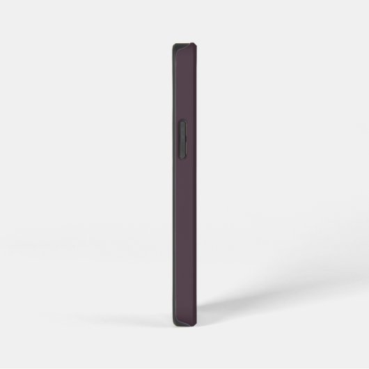 予算ほこりっぽいプラム名 iPhoneケース (右側面)