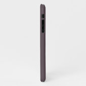 予算ほこりっぽいプラム名 iPhoneケース (左側)