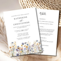 予算ほこりっぽい青いワイルドフラワーオールインワン結婚ズ