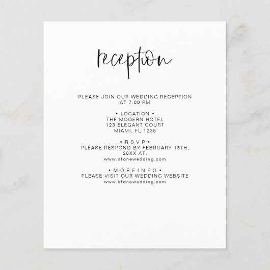 予算をすべて一つのミニマ結婚リストに収めシンプルる チラシ (裏面)