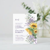 予算をすべて1つのひまわりラベンダー結婚の (スタンド正面)