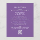 予算をすべて1つのひまわりラベンダー結婚の (裏面)