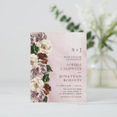 予算をすべて1つのムーディーズフローラ結婚式招待状 (スタンド正面)