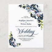 予算をすべて1つの青い灰色のフローラ結婚 (正面)