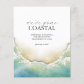 予算をビーチの新しい住所に移動 チラシ (正面)