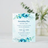 予算を何かブルーブライダルシャワーの招待 (スタンド正面)