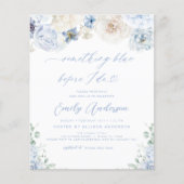 予算を何か青い前に私はブライダルシャワー (正面)