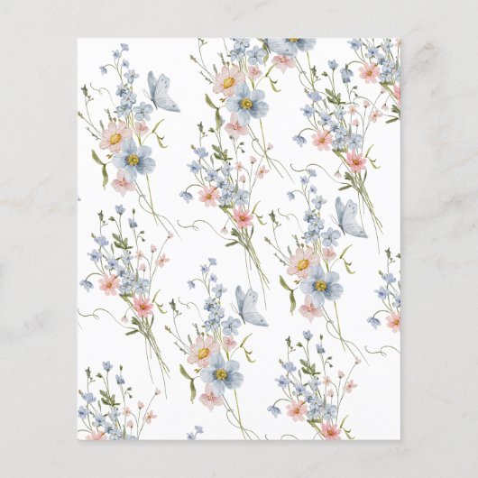 予算を何か青い前に私は招待状 チラシ (裏面)