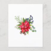 予算を小さなメリークリスマスベビーシャワー招待状 (裏面)